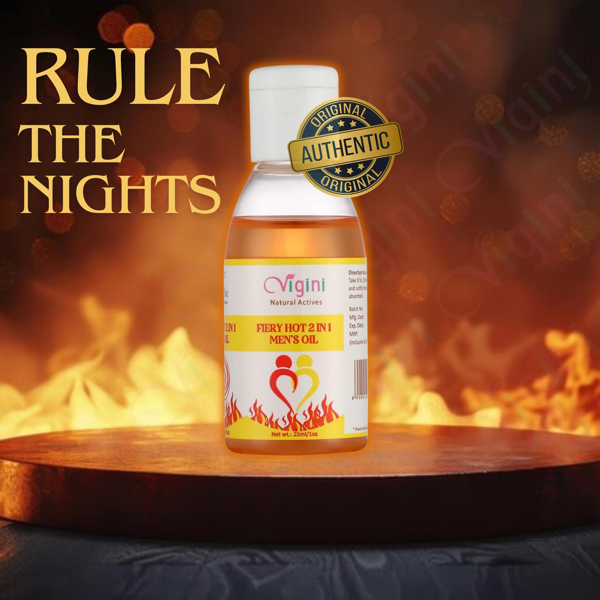 Vigini Massage Oil For Men,100% Natural&Effective Oil For Men,(25Ml)