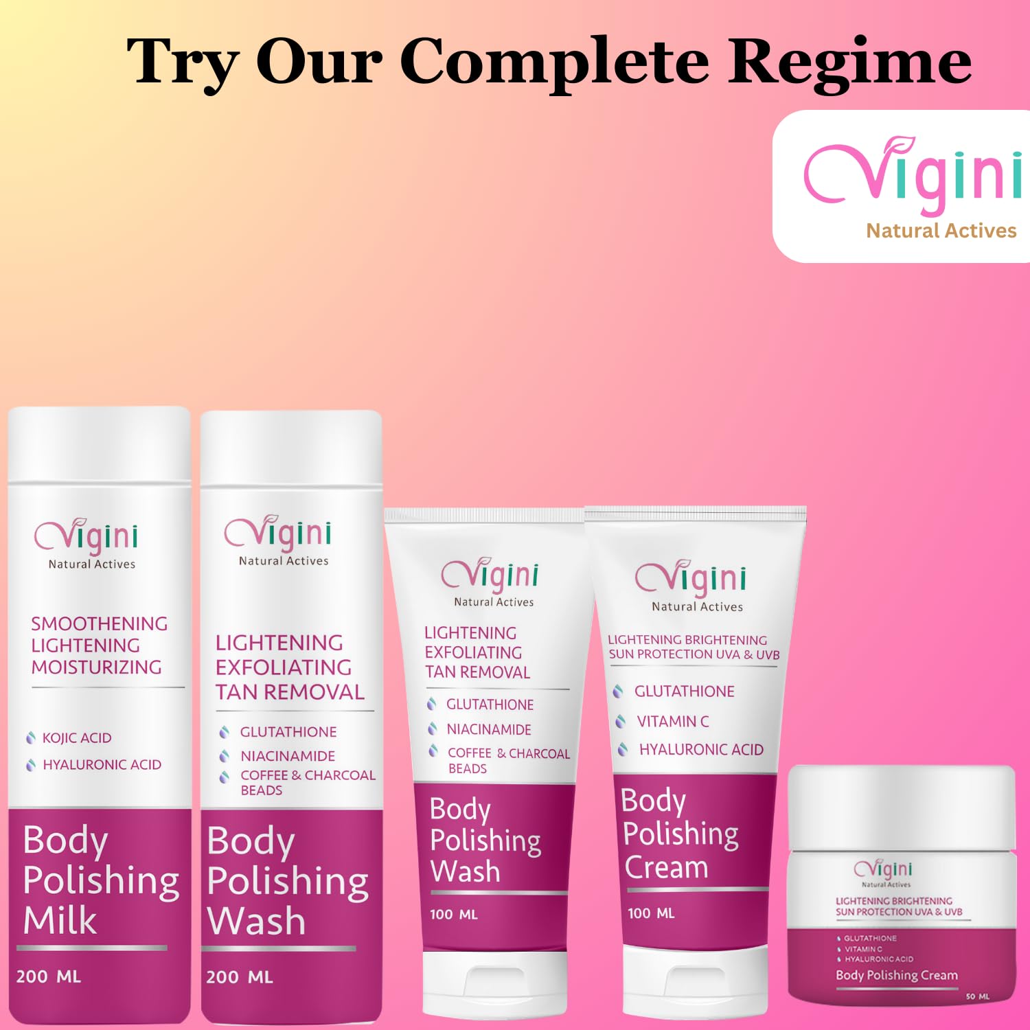 Vigini Skin Whitening Face Lightening Brightening Radiance Fairness Face Cream, Kojic Acid Vitamin C Sunblock, Tanning Dark Spots Pigmentation Removal, Day & Night Men Women 50ml