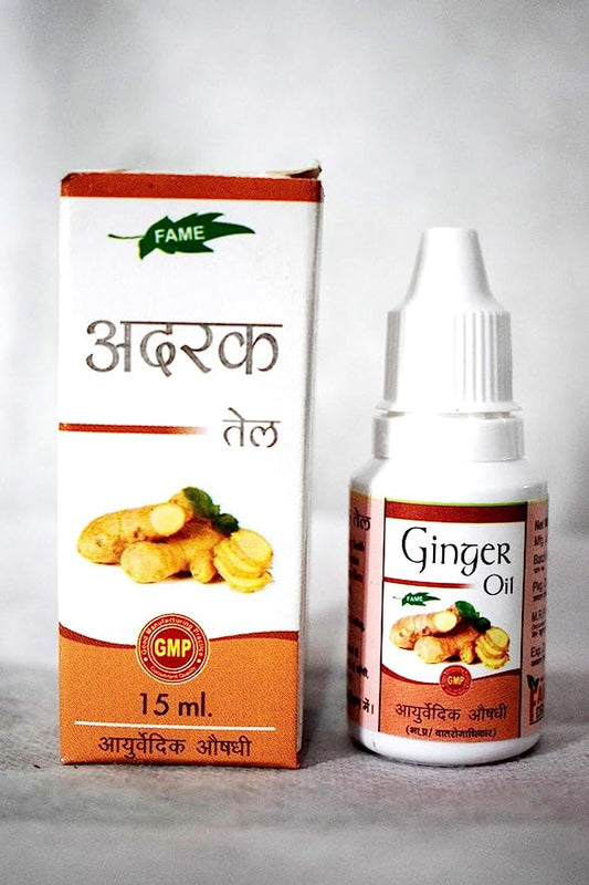 Adrak oil 15 ML (Ginger Oil) help in cold cough, promote hair health and growth