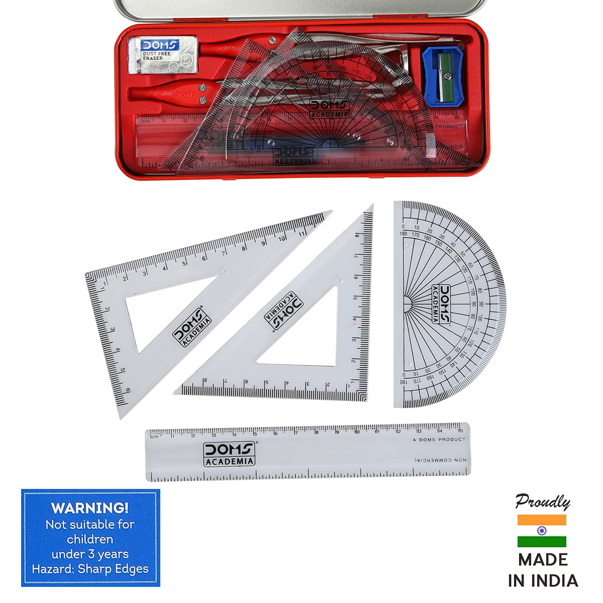 DOMS Academia Mathematical Drawing Instrument Geometry Box