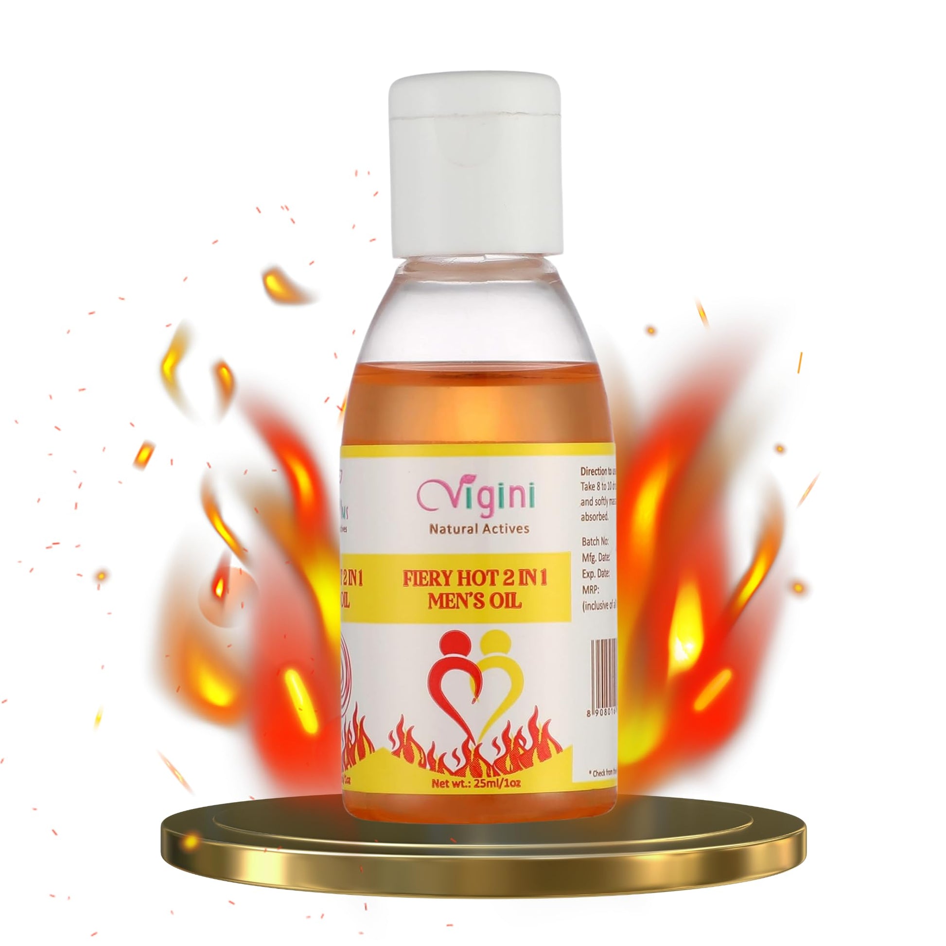 Vigini Massage Oil For Men,100% Natural&Effective Oil For Men,(25Ml)