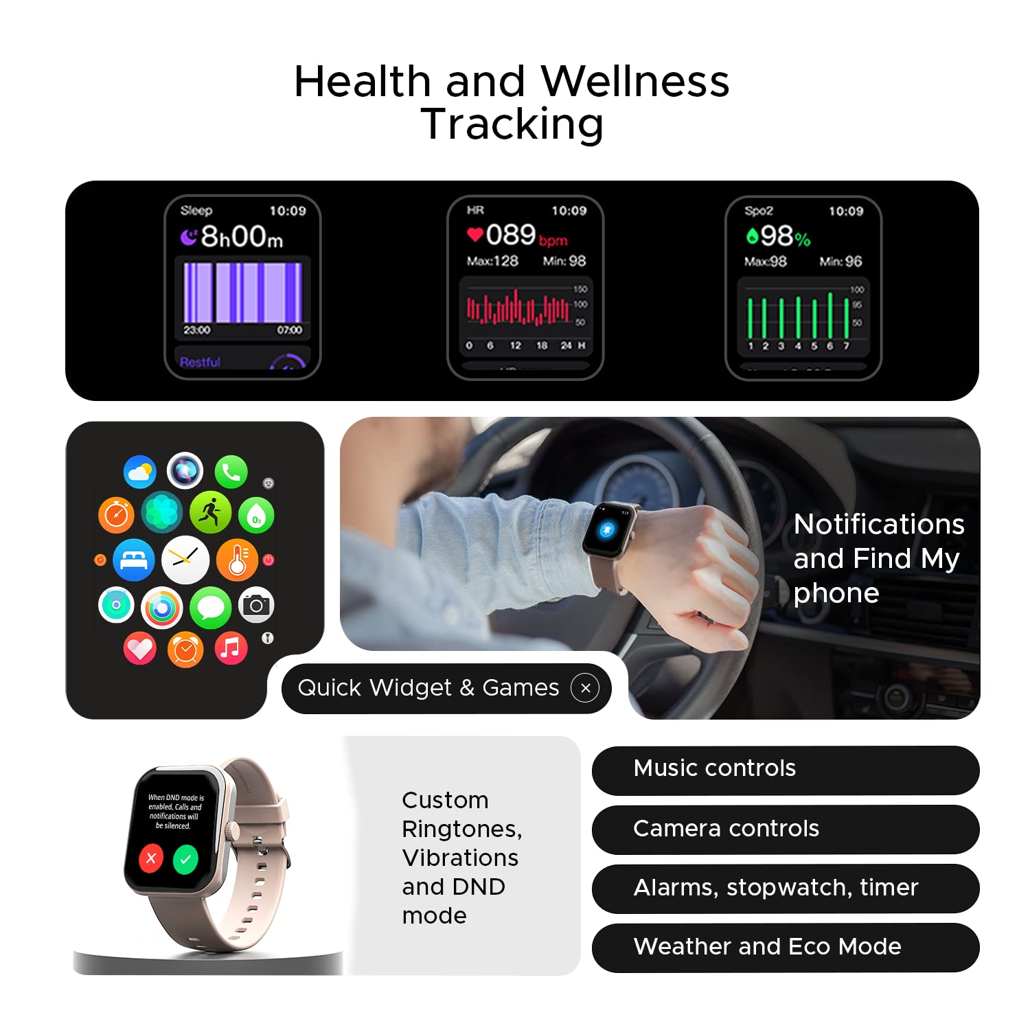 boAt Ultima Call Max Smart Watch with 2" Big HD Display, Advanced BT Calling, 100+ Sports Modes, 10 Days Battery Life, Multiple Watch Faces, IP68, HR & SpO2, Sedentary Alerts(Cherry Blossom)