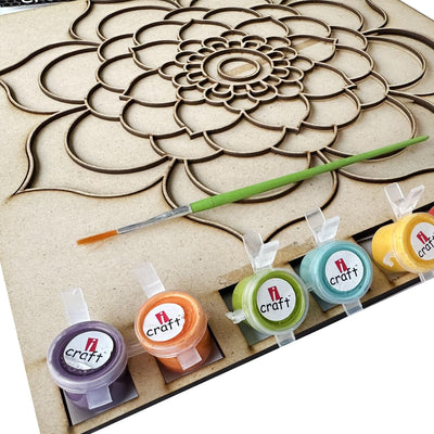iCraft DIY Mandala Art Kit - Traditional Design - 10x10
