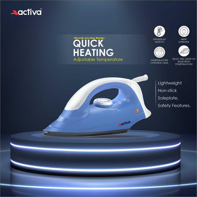Activa Pluto Combo 500 Watt 3 Jar Mixer Grinder With Electric Dry Iron Come With 2 Year Warranty - Multicolor