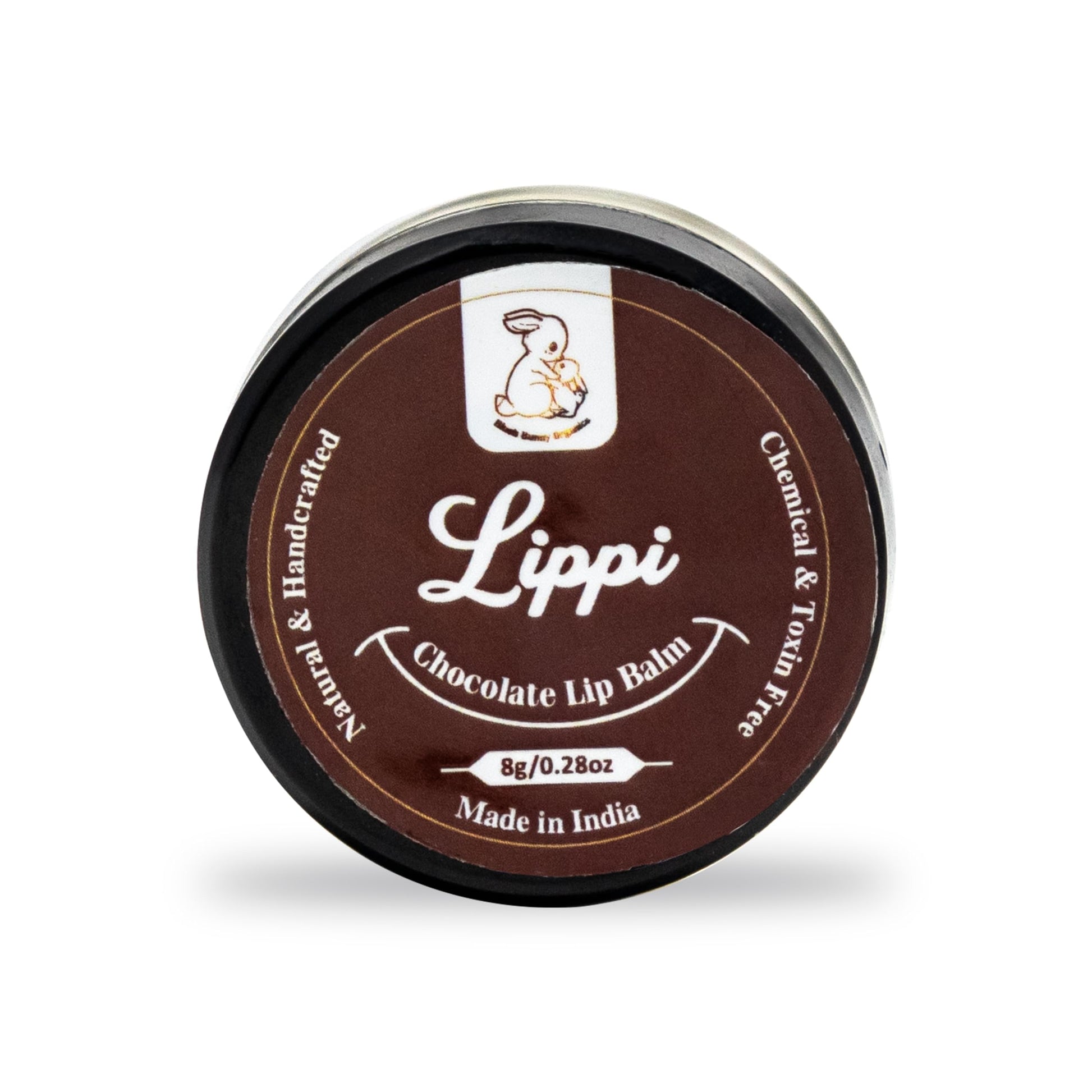 Blush Bunny Organics Nourishing Nude Natural Lip Balm, Shea Butter, Cocoa Butter, Vitamin E & Coconut Oil That Moisturizes, Nourishes, Softens Lips, 8g (Chocolate)
