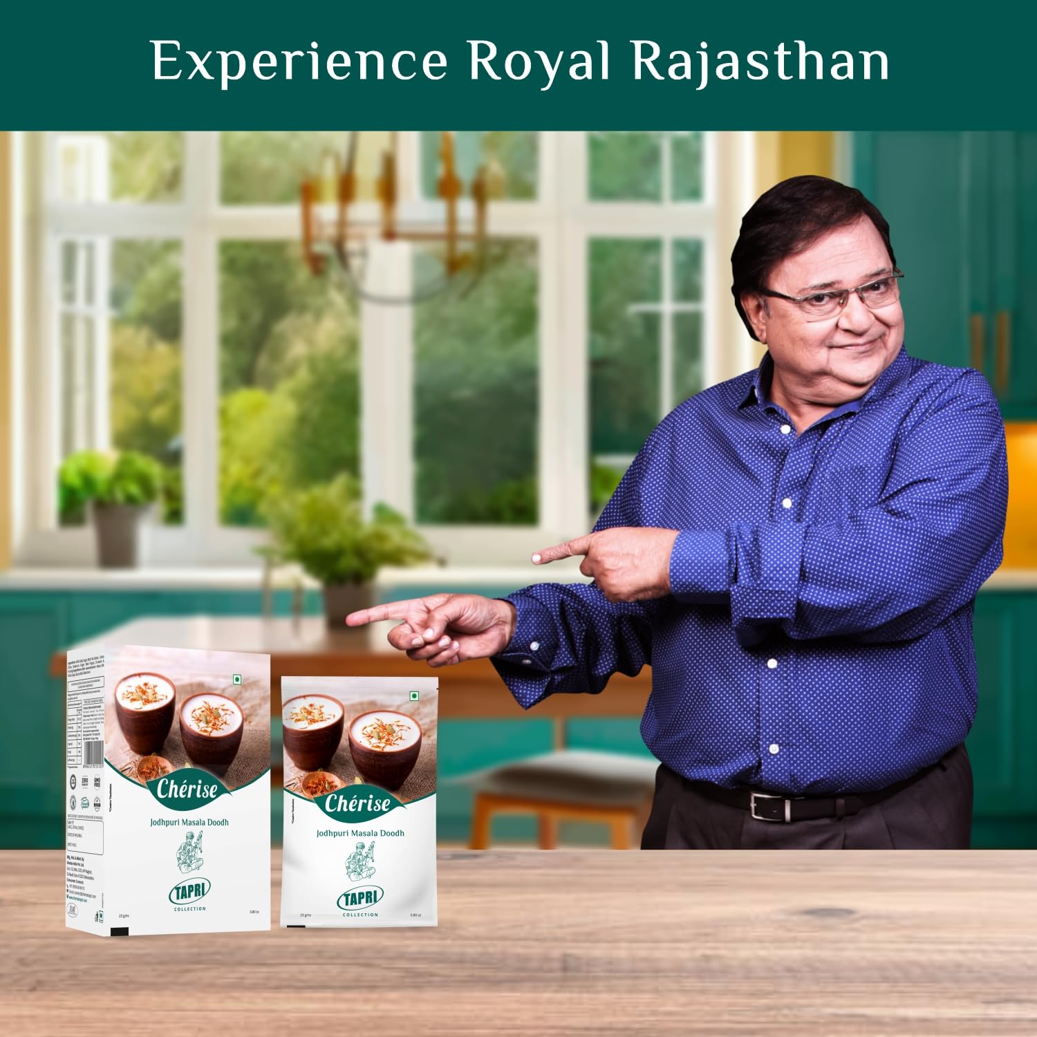 Cherise Tapri Premium Jodhpuri Masala Doodh, Instant Milk Premix (23 g x 7 Sachets)