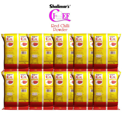 Shalimar's Chef Red Chili Powder 50 g (Pack of 10)