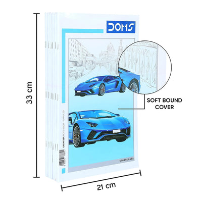 Doms Sports Cars Series Notebook - Unruled