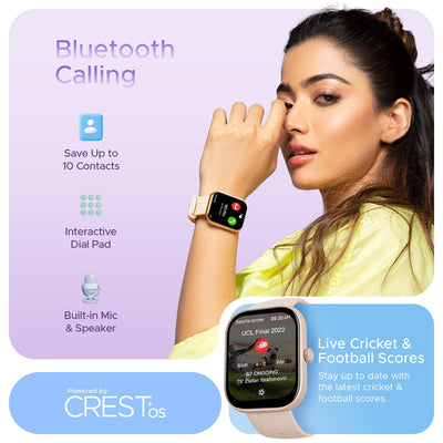 boAt Wave Sigma Smartwatch with 2.01" HD Display,Bluetooth Calling, Coins, DIY Watch Face Studio, 700+ Active Modes, HR&SpO2 Monitoring, Energy and Sleep Scores,IP67(Cherry Blossom)