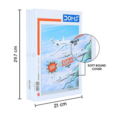 Doms Flying Machine Series Notebook - A4 - Unruled