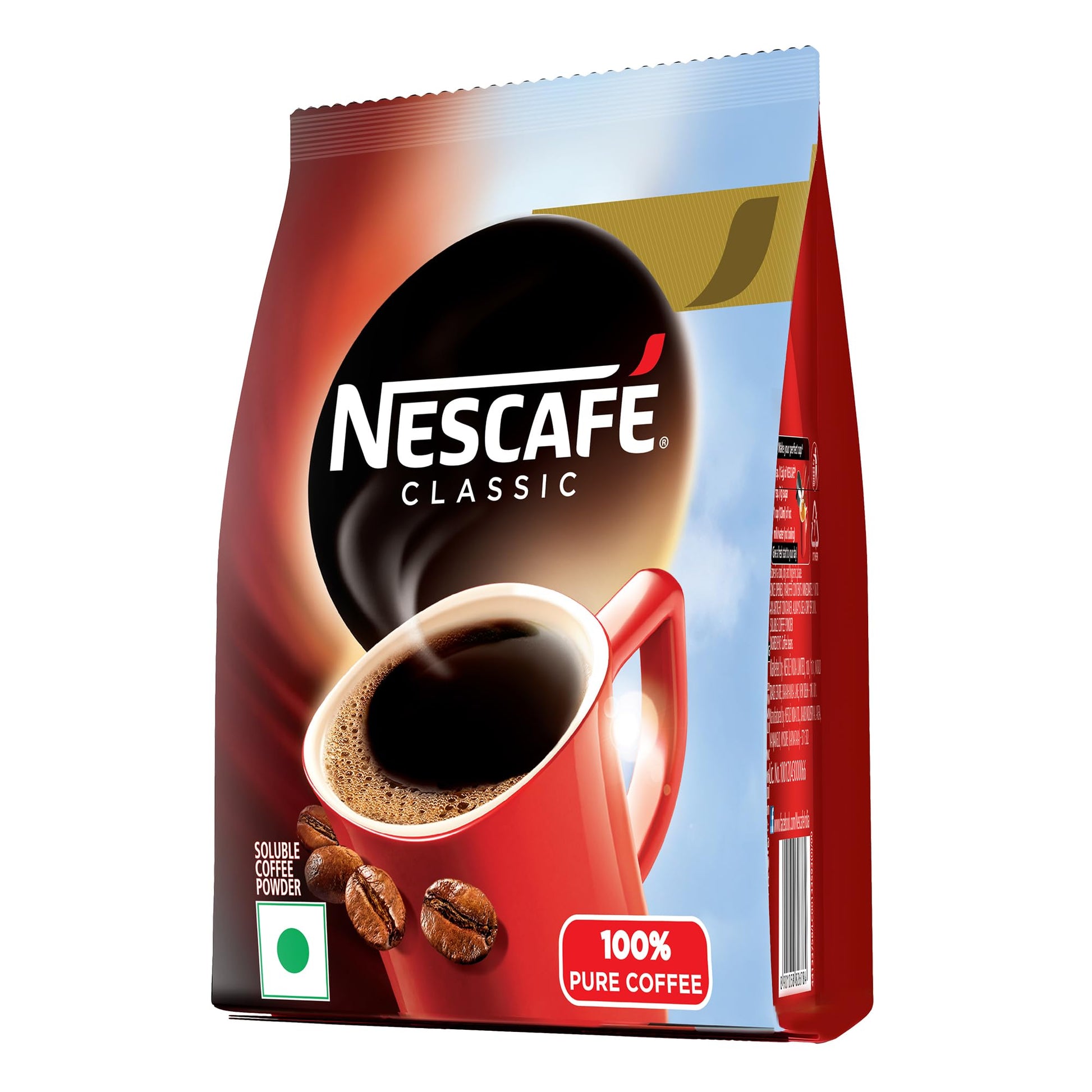 NESCAFE Classic Instant Coffee Powder | Great start to your morning | 100% Pure Coffee | 200g Pouch