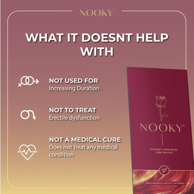 Nooky Dark Chocolate Romance Bundle for Men and Women – A Thoughtfully Curated Set to Enhance Mood and Celebrate Anniversaries, Honeymoons, Valentine’s Day, or Romantic Date Nights 3 in 1