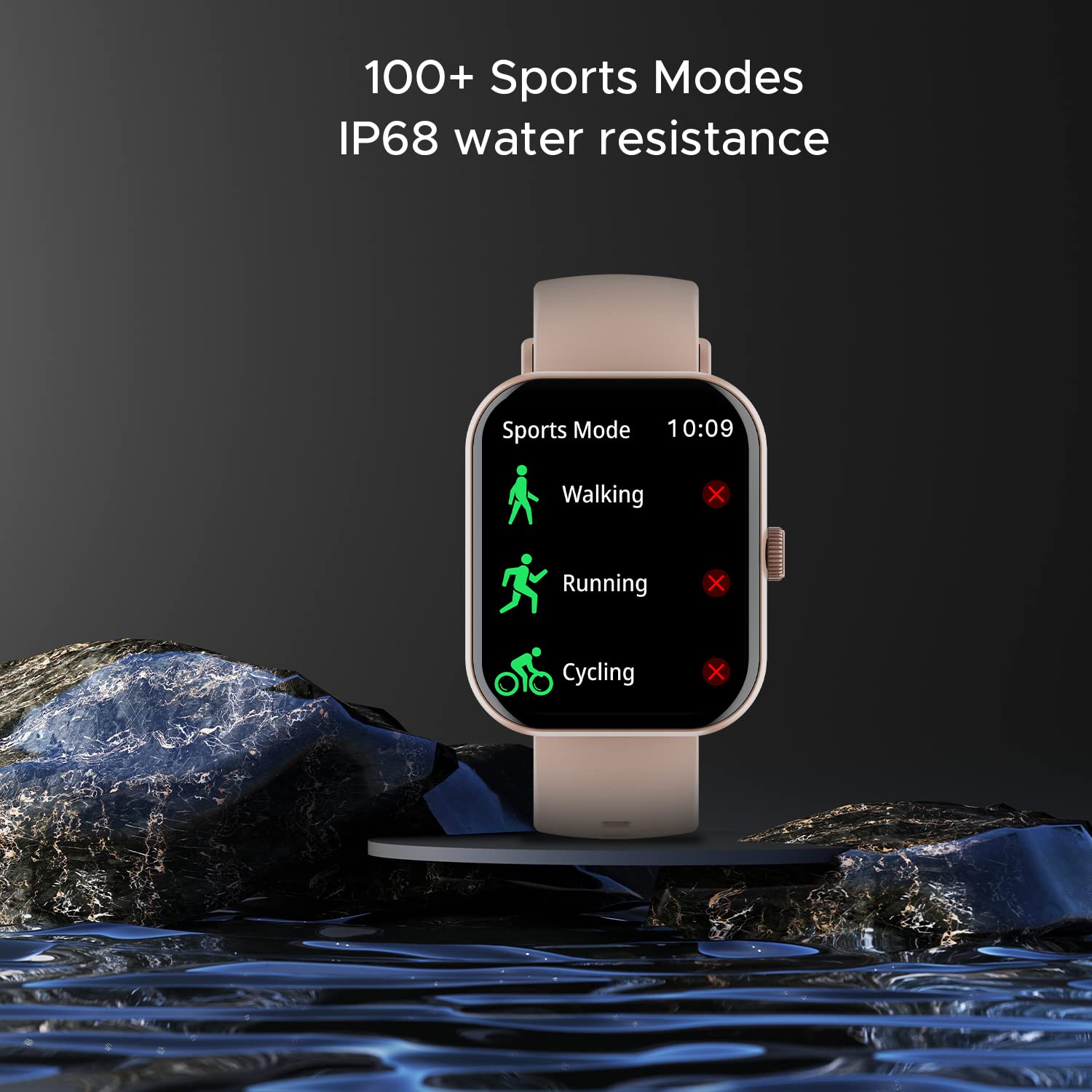 boAt Ultima Call Max Smart Watch with 2" Big HD Display, Advanced BT Calling, 100+ Sports Modes, 10 Days Battery Life, Multiple Watch Faces, IP68, HR & SpO2, Sedentary Alerts(Cherry Blossom)