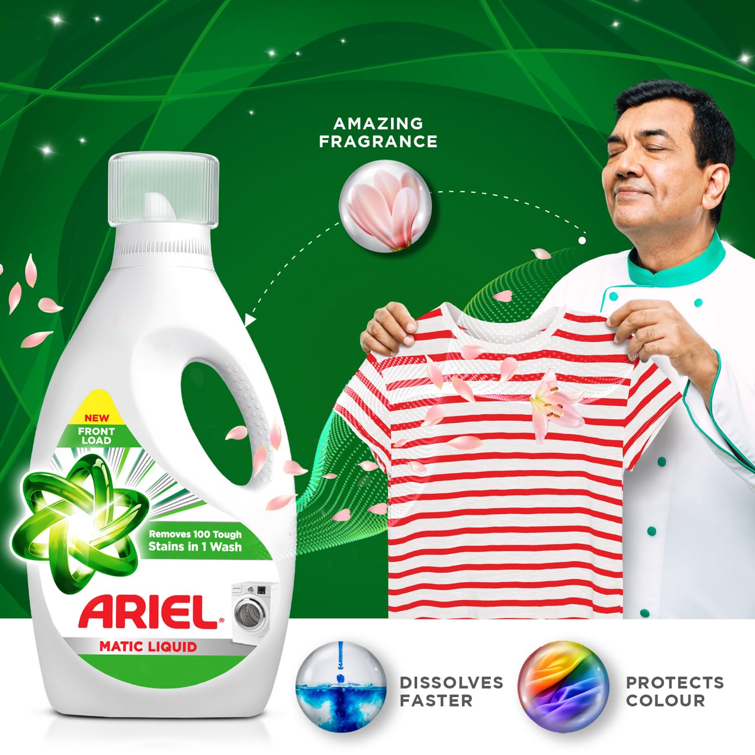 Ariel Front Load Matic Liquid Detergent 3.2Ltr