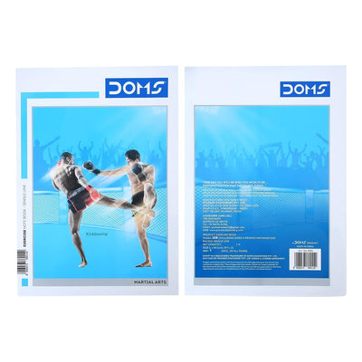 Doms Martial Arts Series Notebook | A4 | Single Line | 57GSM | 108 Pages | 21 x 29.7 cm | Pack of 12