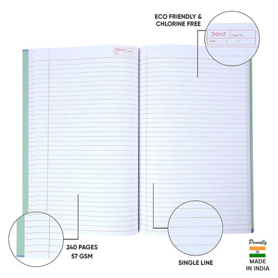 Doms Continents Wildlife Series Notebook - A4 - Single Line