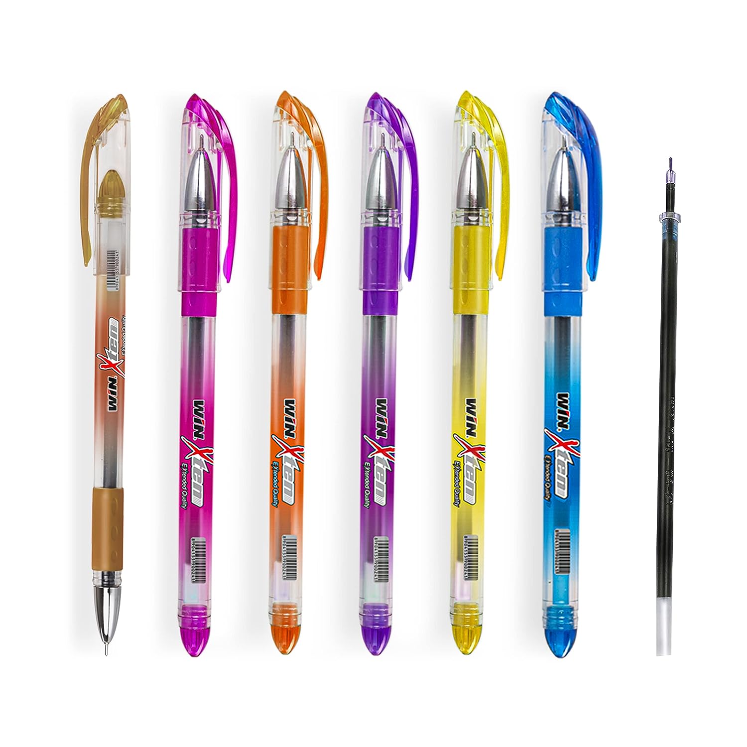 Win X-10 Ball Pen Black - 6Pcs Pouch + 1Refill Per Pack
