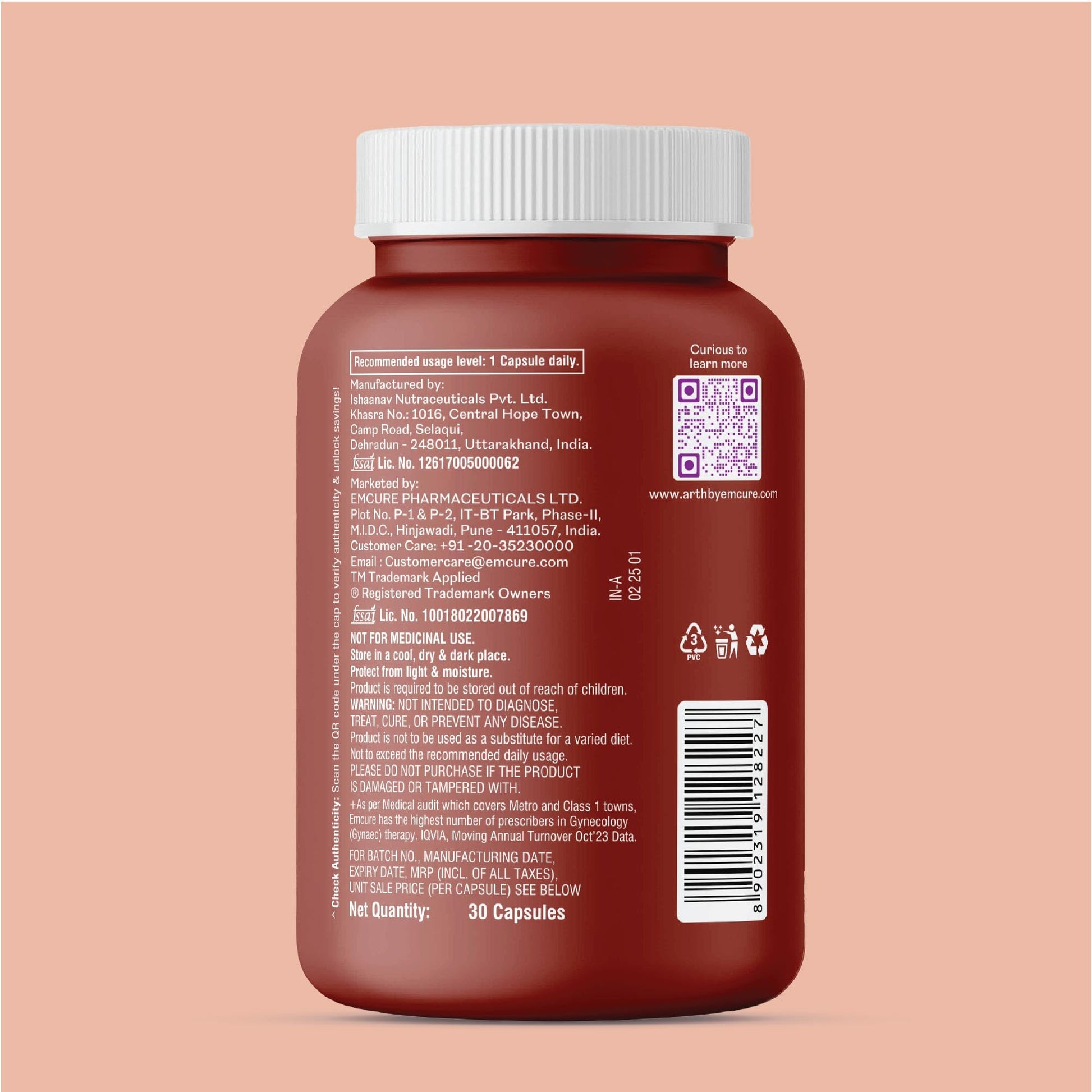 Arth Multivitamin Supplement With Vitamins A, D3 & K2 Capsules