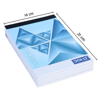 Doms NotePad | 80 Pages | 21 x 14 cm | Pack of 6
