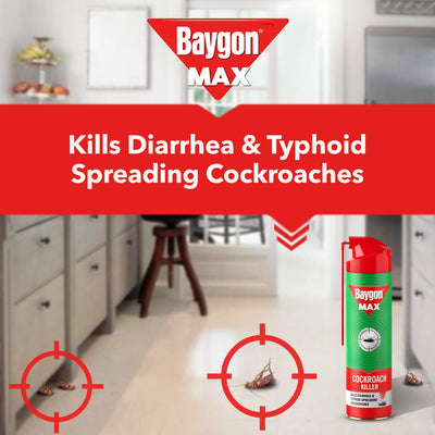 Baygon Cockroach Killer Spray, 400 Ml, Pack Of 1