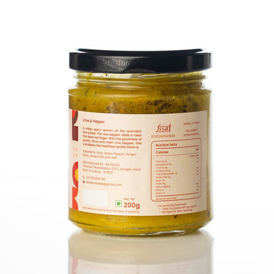 Abida Rasheed's Special Home Made Lime and Pepper Pickle (200g)