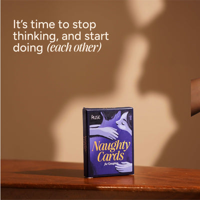 MYMUSE Naughty Card Game for Couples, 50 Cards, 4 Categories, Dare Together, Action-Based, Date Night Cards, Indoor Games, Perfect Gifting Idea for Birthday, Anniversary, Cute Gifts