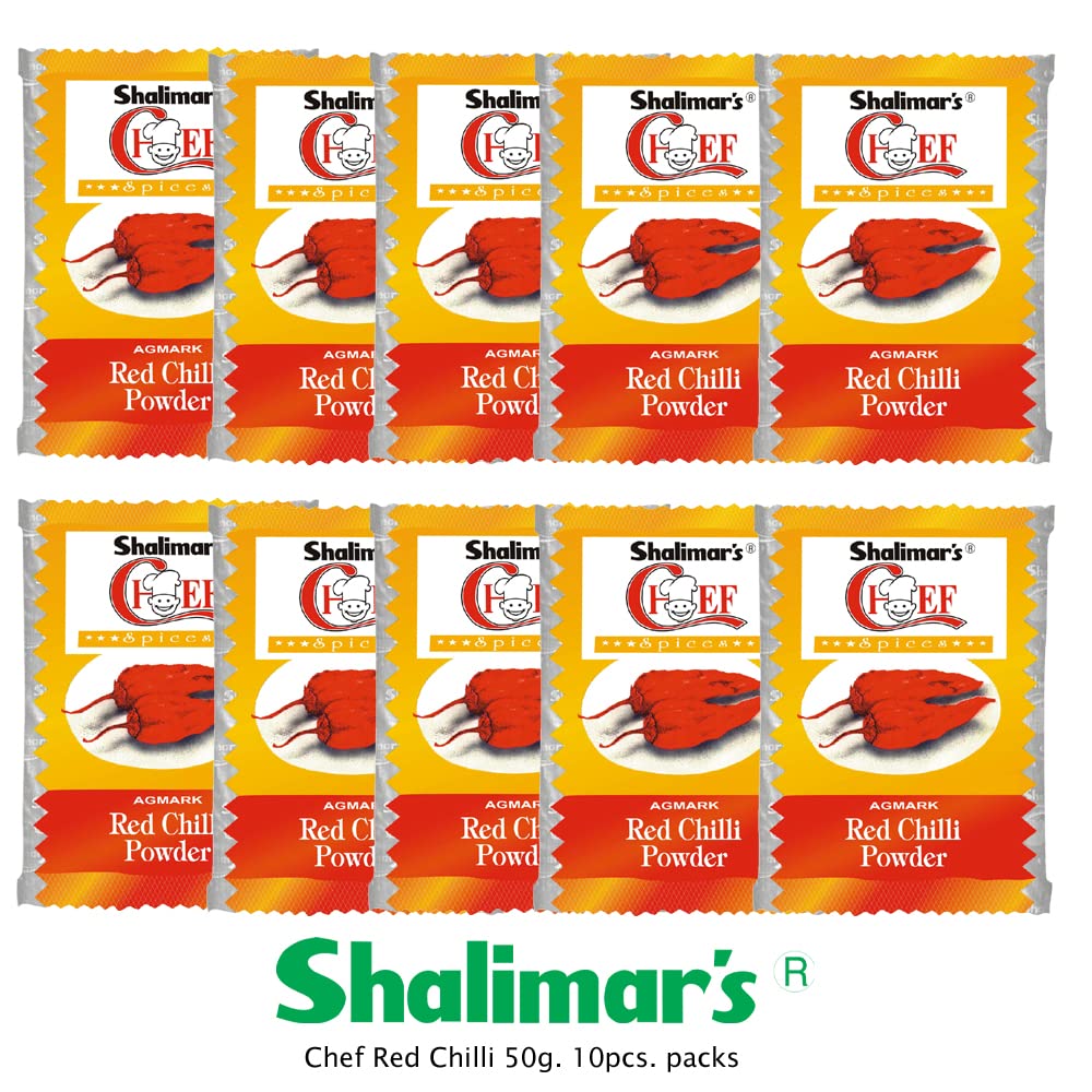 Shalimar's Chef Red Chili Powder 50 g (Pack of 10)