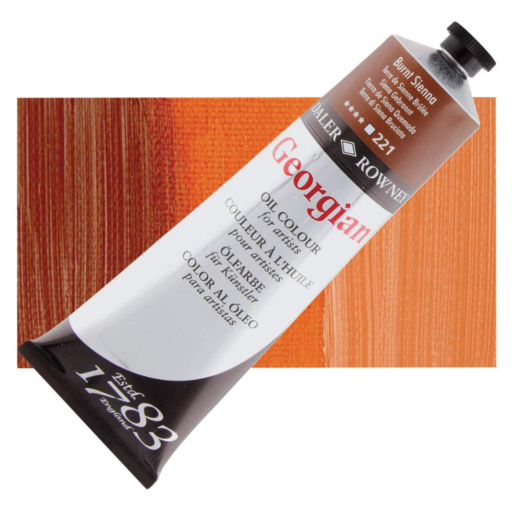 Daler-Rowney Georgian Oil Colour Studio Set With Brush (10X38Ml- Multicolor-910)