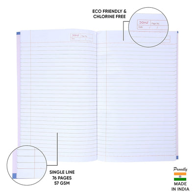 Doms My Beautiful Cities Series Notebook - Single Line