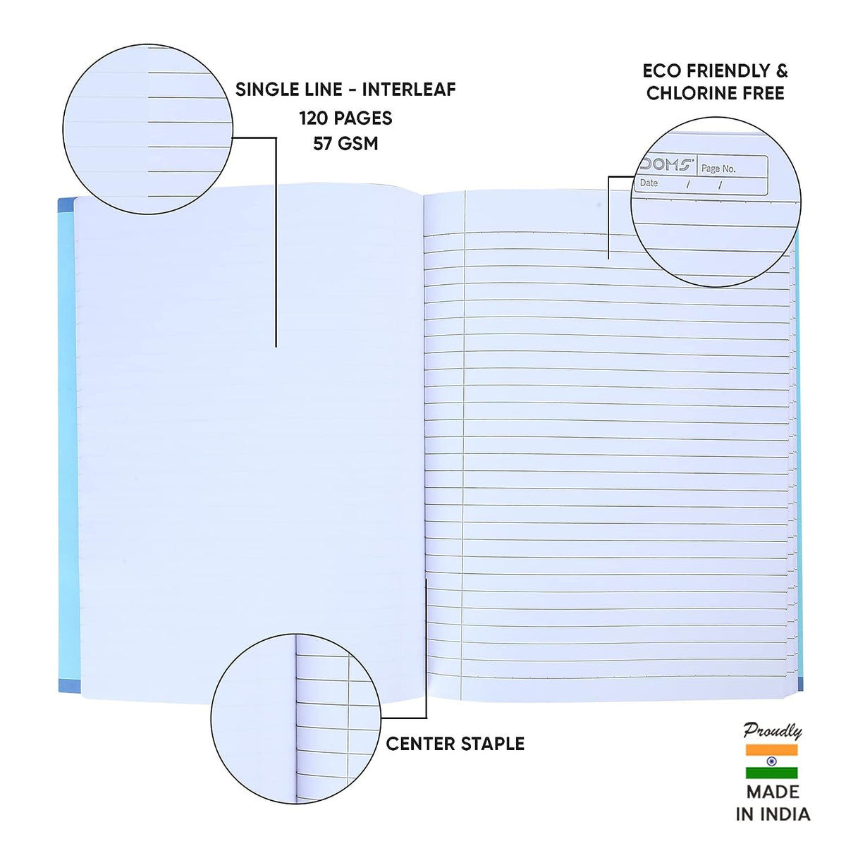 Doms Theme Party Series Notebook -  Single Line Interleaf
