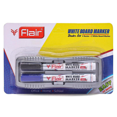 Flair Creative Series 103 White Board Duster Marker Set