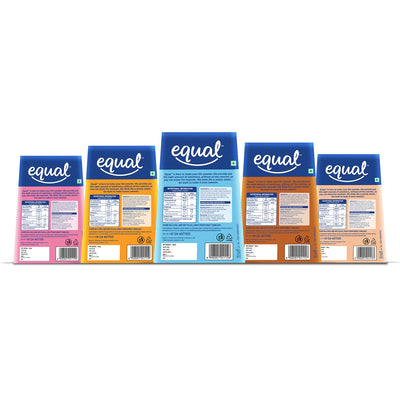 Equal Assorted Wafers Cube (Sugar-Free) | Pack of 5 (100g each) | 0% Added Sugar | Flavoured Wafers | Crispy Creamy Wafers | Crunch Anytime Anywhere