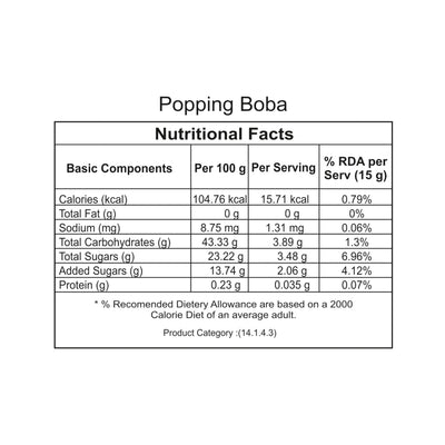 Tea Planet Watermelon Popping Boba Pearls – 1000g | Ready-to-Serve Bubble Tea Topping with Real Fruit Juice | Vegan-Friendly Add-On for Smoothies, Milkshakes, Mocktails, Ice Cream, Desserts & Café Use(1000gms, Water melon)