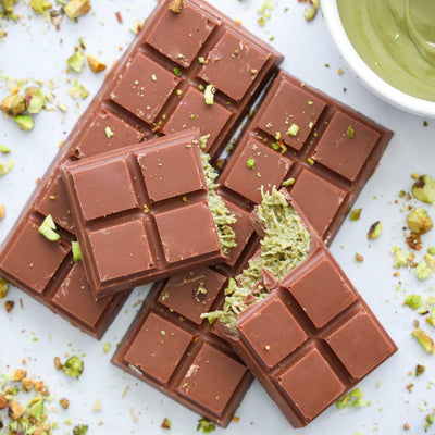 Choco Dubai Chocolate Kunafa Pistachio Bar, Premium Milk Chocolate 200g (Imported UAE)