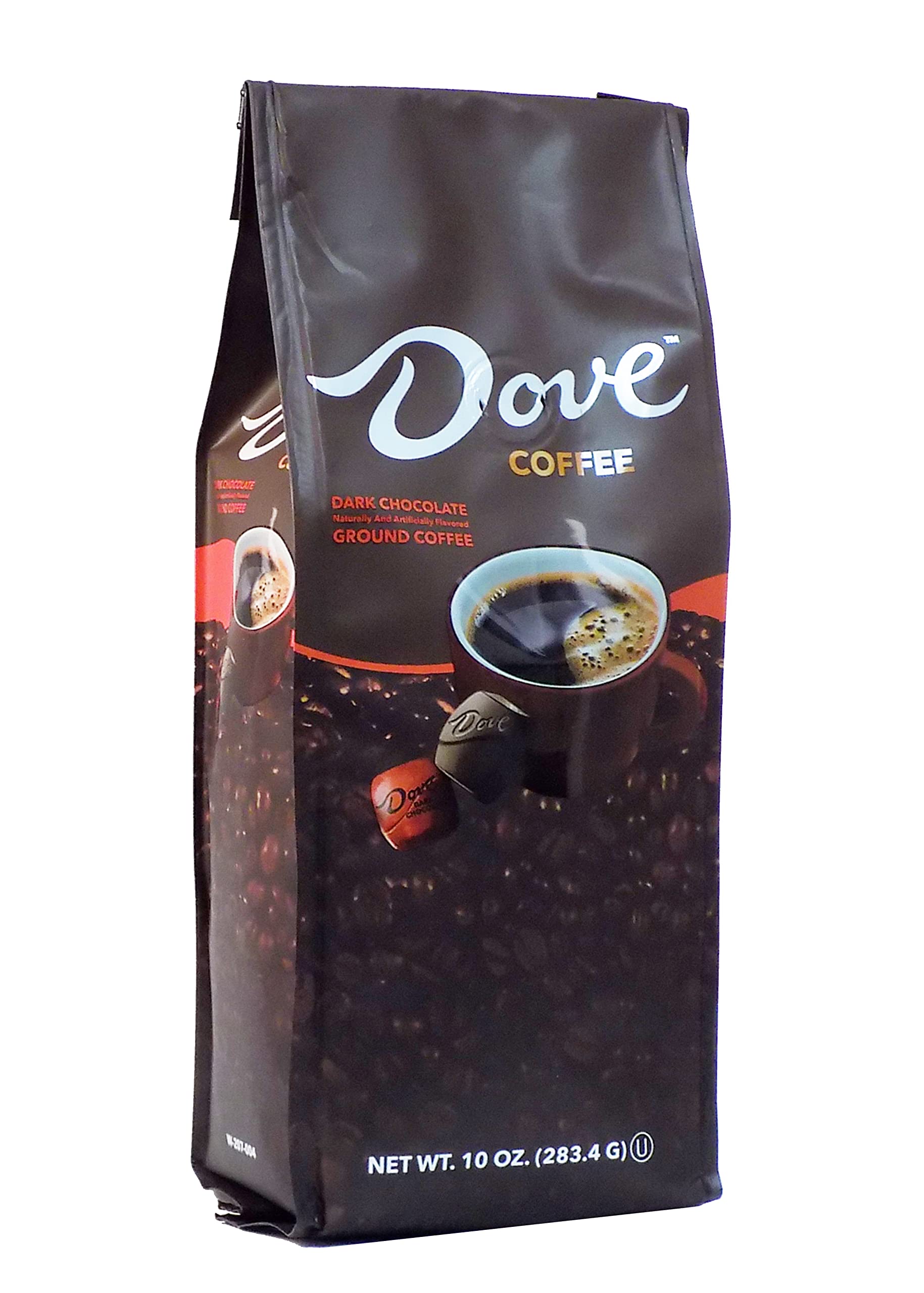 Dove Dark Chocolate Flavored Medium Roast Ground Coffee 10oz, 283.4g