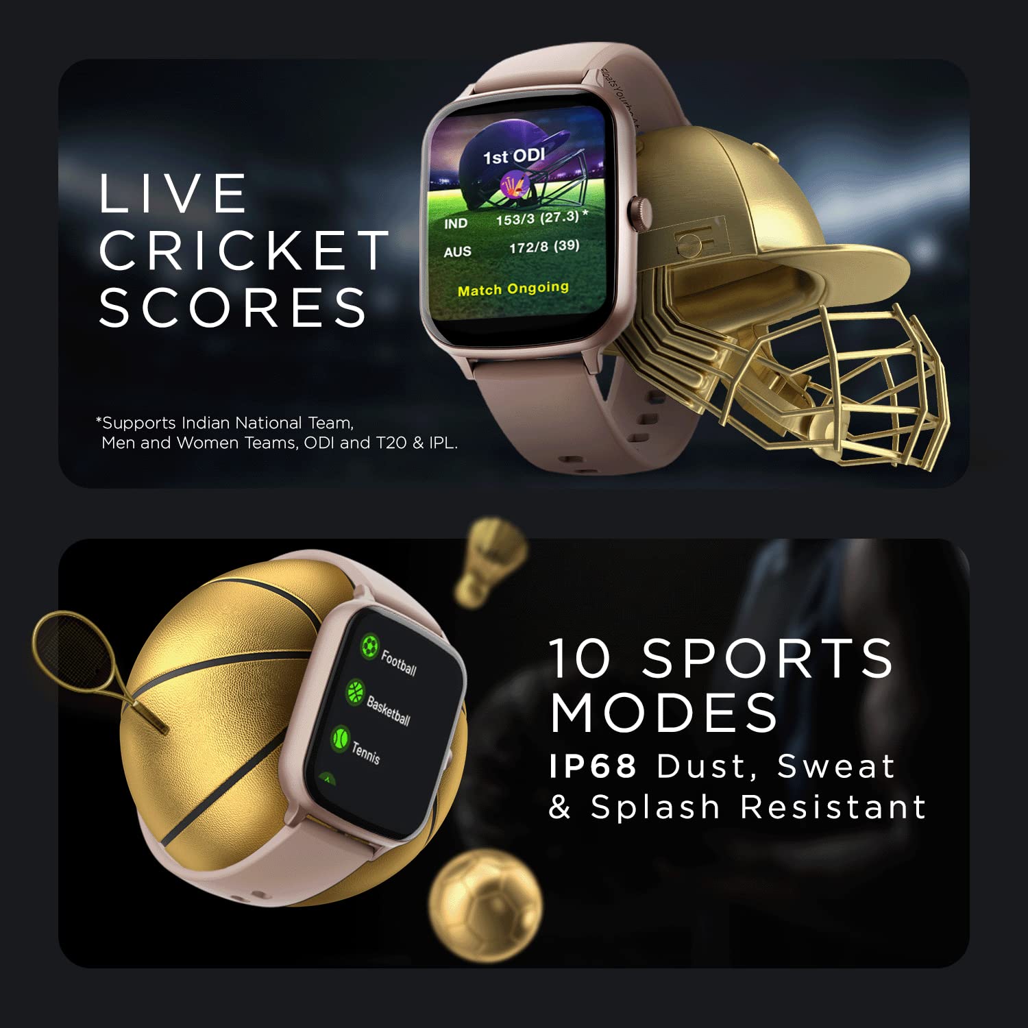 boAt Wave Style Call Smart Watch with Advanced BT Calling Chip,DIY Watch Face Studio, Coins, 1.69" HD Display, Health Ecosystem, Live Cricket Scores, Quick Replies, HR & SpO2(Cherry Blossom)