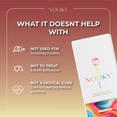 Nooky Premium Aphrodisiac Chocolate for LGBTQ+ | Mood-Enhancing, All-Natural Ingredients | Vegan-Friendly, Decadent Dark Chocolate (pack of 3)