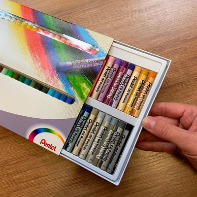 Pentel PHN25 Water Proof Oil Pastel - Multicolour Set of 25