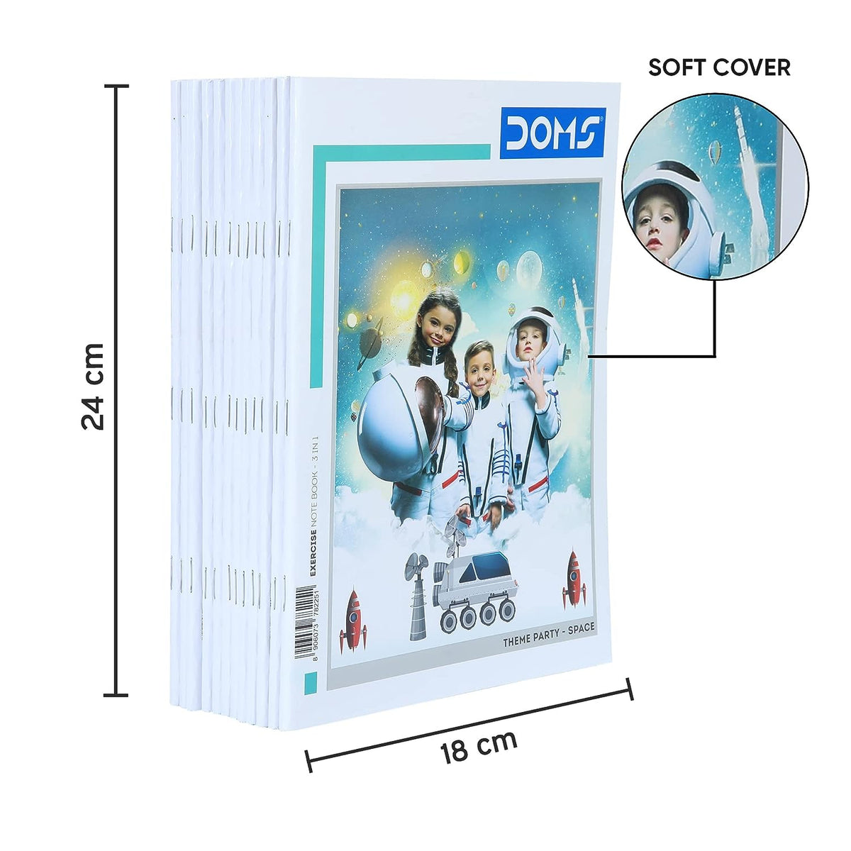 Doms Theme Party Series Notebook - 3 In 1