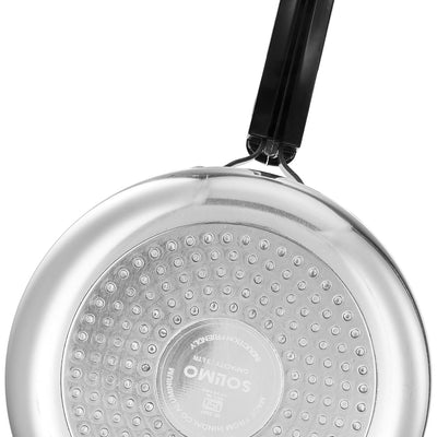 Amazon Brand - Solimo - Sleek Induction Bottom Aluminium Pressure Cooker - 3 Liter (Inner Lid), Silver