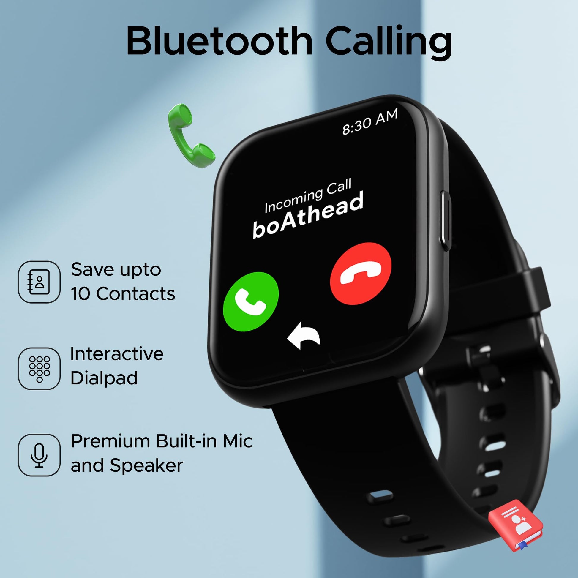 boAt Wave Active Smart Watch with 1.96" HD Display, Coins, BT Calling,DIY Watch Face Studio,700+Active Modes,Live Cricket&Football Score,HR&SPO2 Monitoring(Active Black)