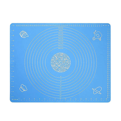 Carrot - Silicone Baking Mat Silicone Chapati Atta Kneading Mat Non-Stick Fondant Rolling Mat Stretchable for Kitchen Roti Chapati (Baking Mat 50 * 40 cm) (Color May Vary, 1)