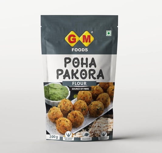 GM Foods Poha Pakora 200 Gram (Pack Of 3)