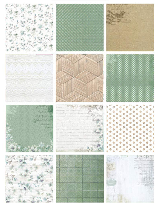 Eno Greeting Pattern Paper Book 10"X10" Design 16