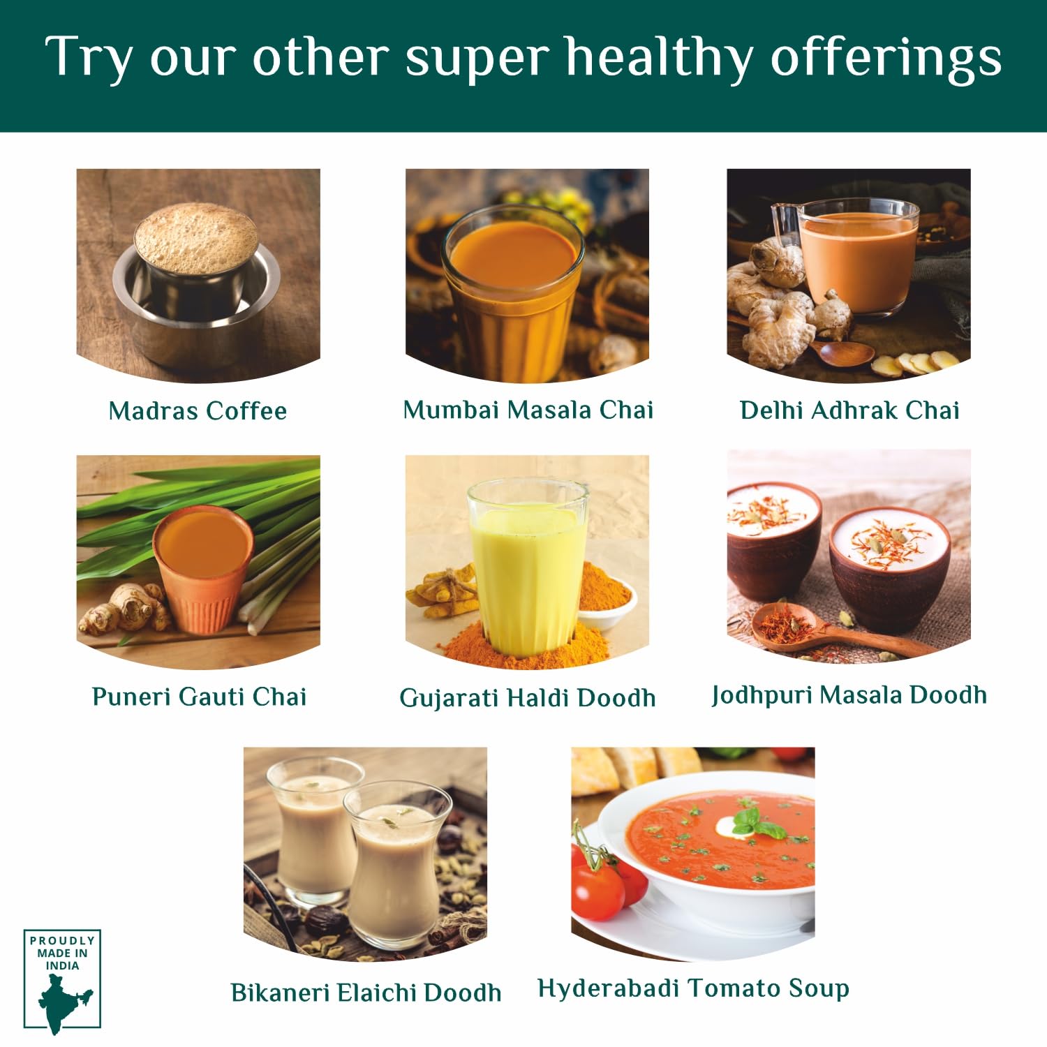 Cherise Tapri Premium Calcutta Elaichi Chai, Instant Tea Premix (23 g x 7 Sachets)