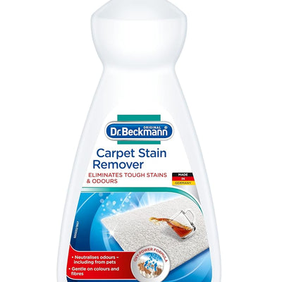 Dr. Beckmann Carpet Stain Remover 650ml | Removes Even Stubborn Stains and Odours | Includes Applicator Brush | For Home, Car Carpets and Upholstery