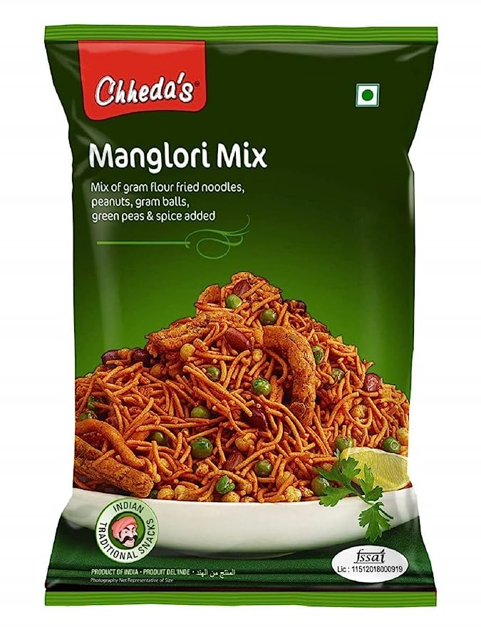 Chheda's - Manglori Mix - Snack of Manglore - Besan Sev - 350 Gm Pack of 1