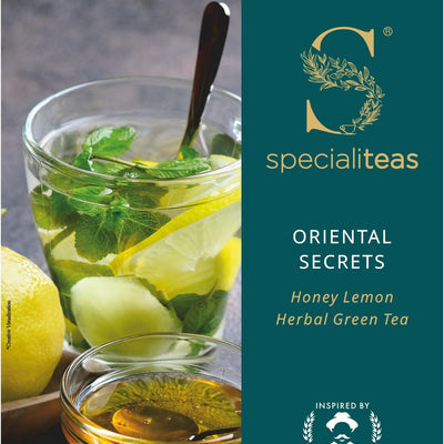 Cherise Specialiteas Oriental Secrets Honey Lemon Herbal Green Tea (2 g x 25 Pyramid Tea Bags)