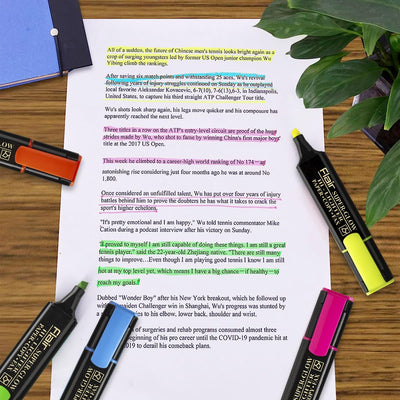 Flair Super Glow Color Pens Pouch Pack - Assorted