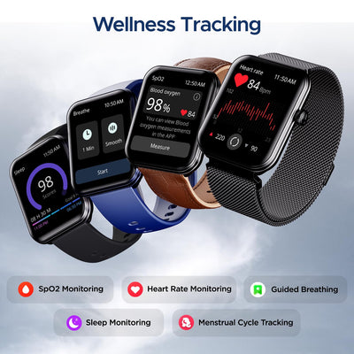 boAt Xtend Plus Smart Watch with 1.78" AMOLED Display, Coins, Advanced BT Calling, 100+ Sports Mode, Always On Display, HR & SP02 Monitoring & Stress Monitoring(Jet Black)
